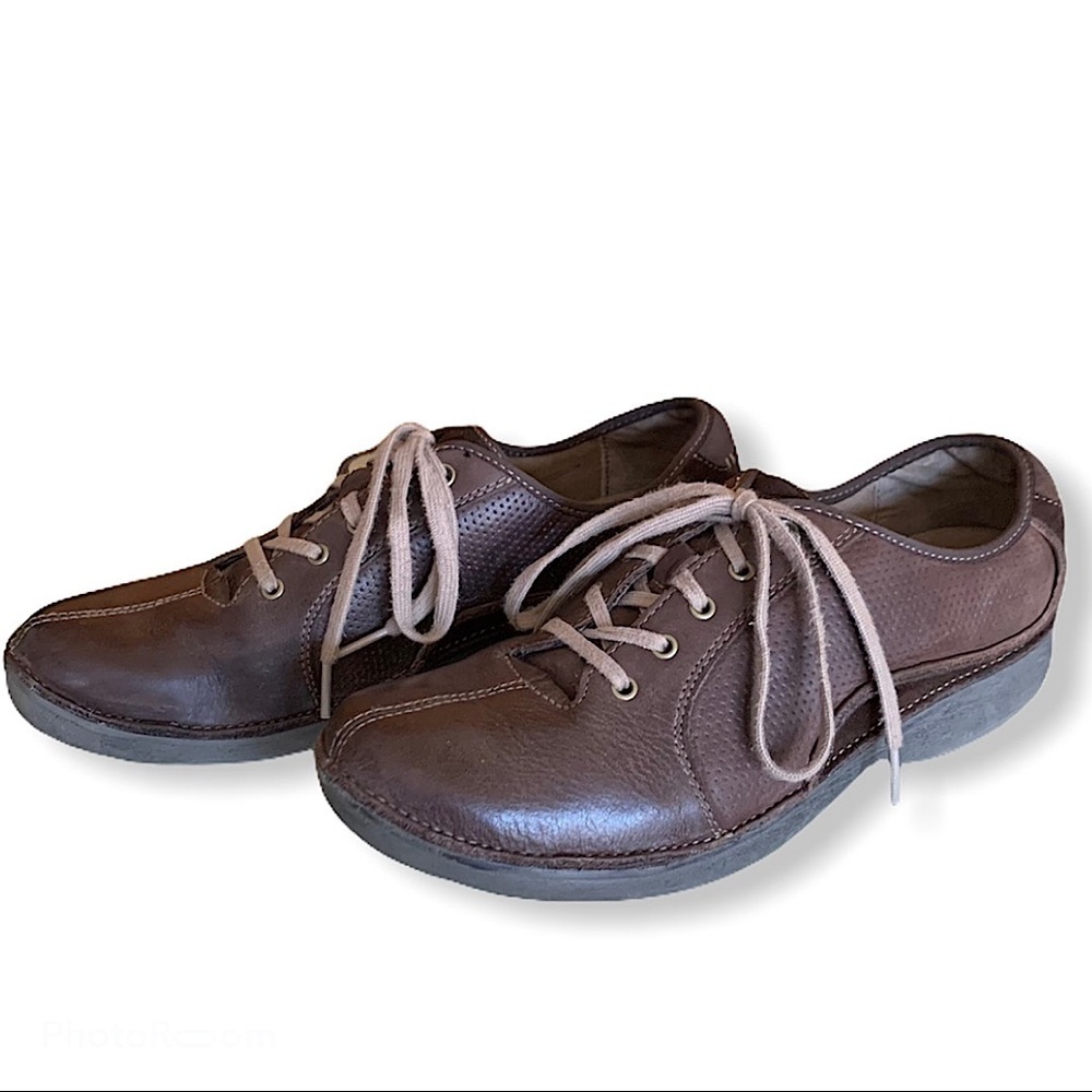 𝅺clarks Women's Brown Wave Drift Fashion Sneakers Size 9 Narrow - Picture 2 of 13